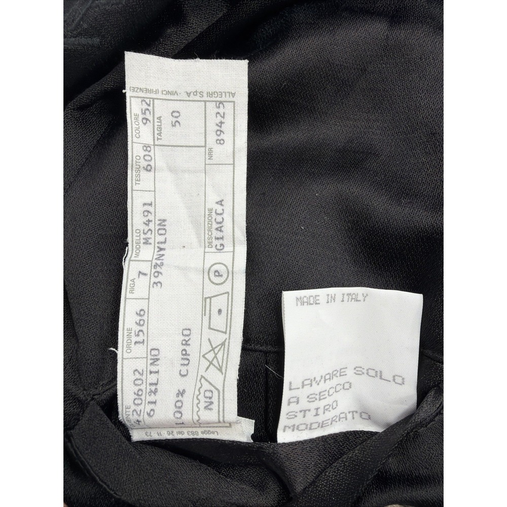 Archival 80-90 Marithe Francois Girbaud Momento Due Slub Jacket Linen Blend IT50 - Picture 6 of 16